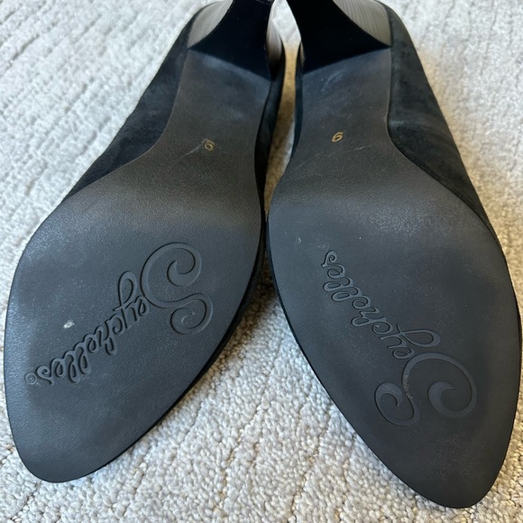 Seychelles Black suede heels size 9 - Picture 3 of 12
